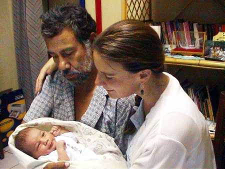 Xanana and Kristy Sword with new son