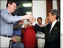 Timor Gap agreement signing.